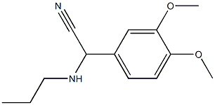 2-(3,4-dimethoxyphenyl)-2-(propylamino)acetonitrile Struktur