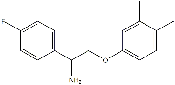 2-(3,4-dimethylphenoxy)-1-(4-fluorophenyl)ethanamine Struktur