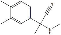 2-(3,4-dimethylphenyl)-2-(methylamino)propanenitrile Struktur