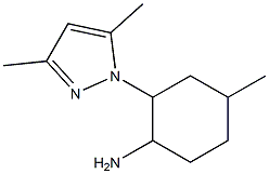 2-(3,5-dimethyl-1H-pyrazol-1-yl)-4-methylcyclohexanamine Struktur