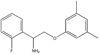 2-(3,5-dimethylphenoxy)-1-(2-fluorophenyl)ethanamine Struktur