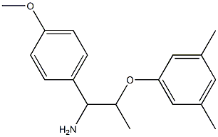 2-(3,5-dimethylphenoxy)-1-(4-methoxyphenyl)propan-1-amine Struktur