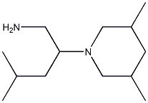 2-(3,5-dimethylpiperidin-1-yl)-4-methylpentan-1-amine Struktur