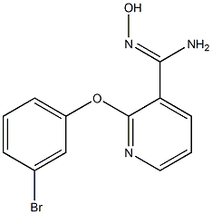 2-(3-bromophenoxy)-N'-hydroxypyridine-3-carboximidamide Struktur