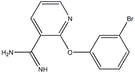 2-(3-bromophenoxy)pyridine-3-carboximidamide Struktur