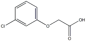 2-(3-chlorophenoxy)acetic acid Struktur