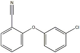 2-(3-chlorophenoxy)benzonitrile Struktur