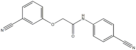 2-(3-cyanophenoxy)-N-(4-cyanophenyl)acetamide Struktur