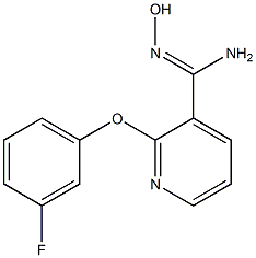 2-(3-fluorophenoxy)-N'-hydroxypyridine-3-carboximidamide Struktur