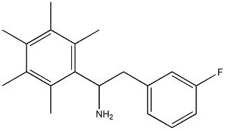 2-(3-fluorophenyl)-1-(2,3,4,5,6-pentamethylphenyl)ethan-1-amine Struktur