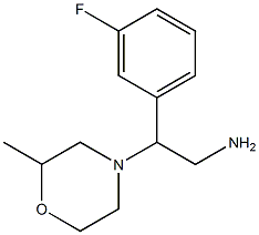 2-(3-fluorophenyl)-2-(2-methylmorpholin-4-yl)ethanamine Struktur