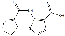 2-(3-furoylamino)thiophene-3-carboxylic acid Struktur