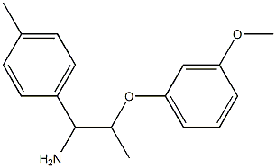 2-(3-methoxyphenoxy)-1-(4-methylphenyl)propan-1-amine Struktur