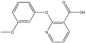 2-(3-methoxyphenoxy)nicotinic acid Struktur