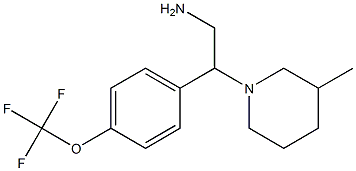 2-(3-methylpiperidin-1-yl)-2-[4-(trifluoromethoxy)phenyl]ethan-1-amine Struktur