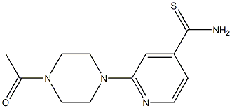 2-(4-acetylpiperazin-1-yl)pyridine-4-carbothioamide Struktur