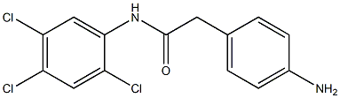 2-(4-aminophenyl)-N-(2,4,5-trichlorophenyl)acetamide Struktur