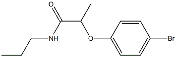 2-(4-bromophenoxy)-N-propylpropanamide Struktur