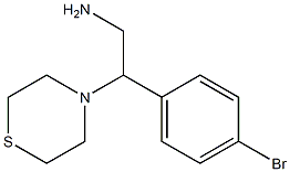 2-(4-bromophenyl)-2-(thiomorpholin-4-yl)ethan-1-amine Struktur