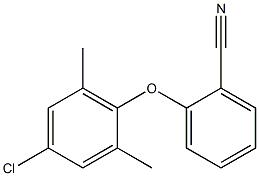 2-(4-chloro-2,6-dimethylphenoxy)benzonitrile Struktur