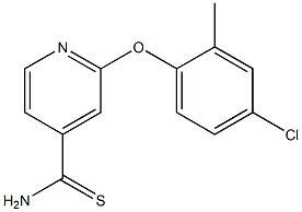 2-(4-chloro-2-methylphenoxy)pyridine-4-carbothioamide Struktur