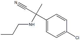 2-(4-chlorophenyl)-2-(propylamino)propanenitrile Struktur