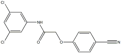 2-(4-cyanophenoxy)-N-(3,5-dichlorophenyl)acetamide Struktur