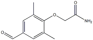 2-(4-formyl-2,6-dimethylphenoxy)acetamide Struktur