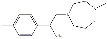 2-(4-methyl-1,4-diazepan-1-yl)-1-(4-methylphenyl)ethan-1-amine Struktur