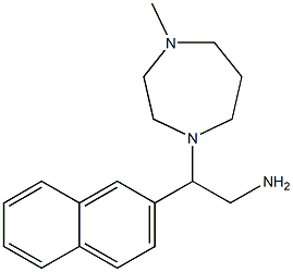 2-(4-methyl-1,4-diazepan-1-yl)-2-(naphthalen-2-yl)ethan-1-amine Struktur