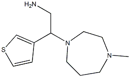 2-(4-methyl-1,4-diazepan-1-yl)-2-(thiophen-3-yl)ethan-1-amine Struktur