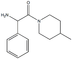 2-(4-methylpiperidin-1-yl)-2-oxo-1-phenylethanamine Struktur