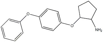 2-(4-phenoxyphenoxy)cyclopentan-1-amine Struktur