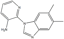 2-(5,6-dimethyl-1H-1,3-benzodiazol-1-yl)pyridin-3-amine Struktur