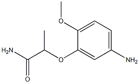 2-(5-amino-2-methoxyphenoxy)propanamide Struktur