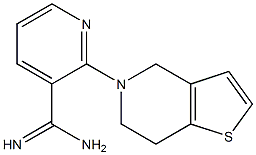 2-(6,7-dihydrothieno[3,2-c]pyridin-5(4H)-yl)pyridine-3-carboximidamide Struktur