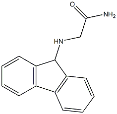 2-(9H-fluoren-9-ylamino)acetamide Struktur