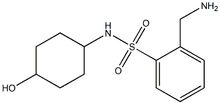 2-(aminomethyl)-N-(4-hydroxycyclohexyl)benzenesulfonamide Struktur