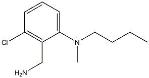 2-(aminomethyl)-N-butyl-3-chloro-N-methylaniline Struktur