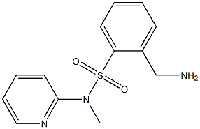 2-(aminomethyl)-N-methyl-N-(pyridin-2-yl)benzene-1-sulfonamide Struktur