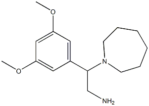 2-(azepan-1-yl)-2-(3,5-dimethoxyphenyl)ethan-1-amine Struktur