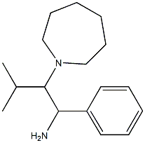 2-(azepan-1-yl)-3-methyl-1-phenylbutan-1-amine Struktur