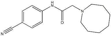 2-(azocan-1-yl)-N-(4-cyanophenyl)acetamide Struktur