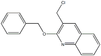 2-(benzyloxy)-3-(chloromethyl)quinoline Struktur