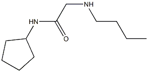 2-(butylamino)-N-cyclopentylacetamide Struktur