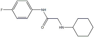 2-(cyclohexylamino)-N-(4-fluorophenyl)acetamide Struktur