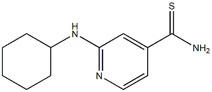 2-(cyclohexylamino)pyridine-4-carbothioamide Struktur