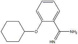 2-(cyclohexyloxy)benzene-1-carboximidamide Struktur