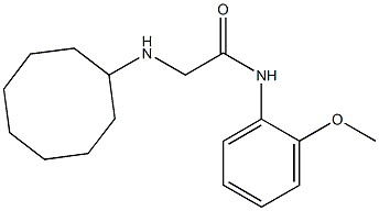 2-(cyclooctylamino)-N-(2-methoxyphenyl)acetamide Struktur