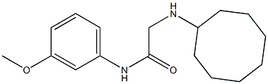 2-(cyclooctylamino)-N-(3-methoxyphenyl)acetamide Struktur